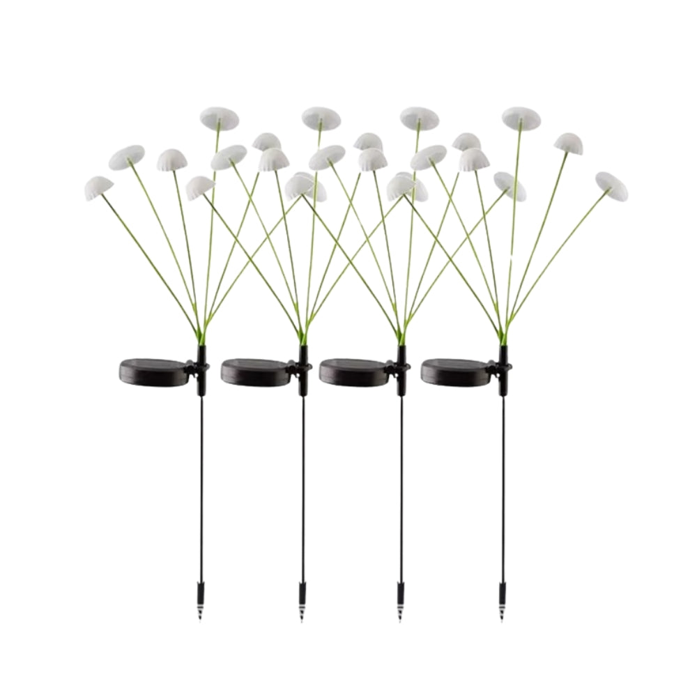 LED Solar Mushroom Lights Waterproof Yard Patio Pathway Jellyfish for Garden Ambiance